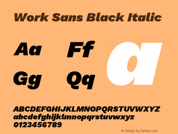 Work Sans Black Italic Version 2.001图片样张