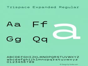 Trispace Expanded Regular Version 1.210图片样张