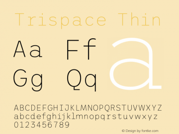 Trispace Thin Version 1.210图片样张