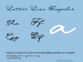 lisa英文字体设计图片