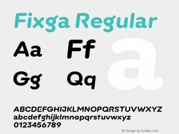 Fixga ExtraBold Italic Version 1.10图片样张