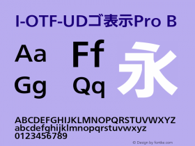 I-OTF-UDゴ表示Pro B 图片样张
