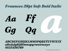 Fraunces 28pt Soft Bold Italic Version 1.000;[b76b70a41]图片样张