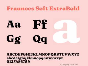 Fraunces Soft ExtraBold Version 1.000;[b76b70a41]图片样张