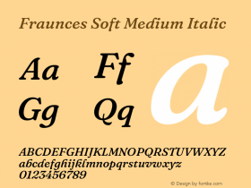Fraunces Soft Medium Italic Version 1.000;[b76b70a41]图片样张