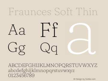Fraunces Soft Thin Version 1.000;[b76b70a41]图片样张