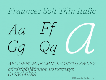 Fraunces Soft Thin Italic Version 1.000;[b76b70a41]图片样张