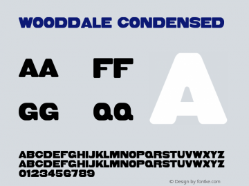 Wooddale Condensed Version 1.000 2005 release | web-TT图片样张