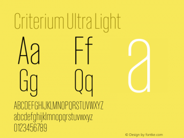 Criterium Ultra Light Version 1.000; 2021图片样张