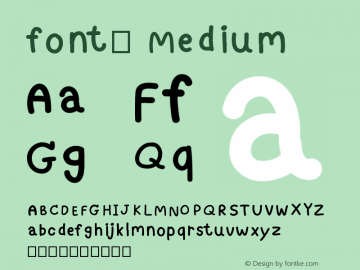 font1 Version 001.000图片样张