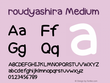 roudyashira Version 001.000图片样张