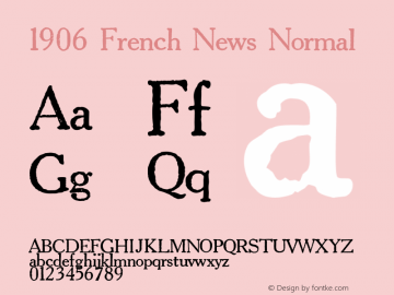 1906FrenchNewsNormal Version 1.000图片样张