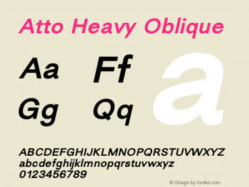 Atto-HeavyOblique Version 1.000图片样张