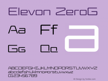 Elevon-ZeroG Version 1.310图片样张