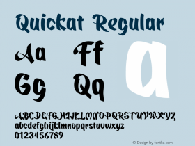 Quickat Regular Version 1.466图片样张