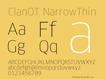 ClanOT-NarrowThin Version 7.502; 2006图片样张
