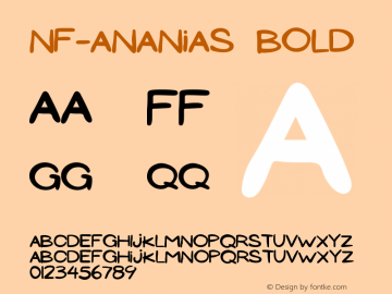 NF-Ananias Bold Version 1.000图片样张