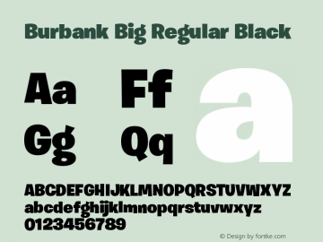 Espinoso bahía Fantástico Burbank Big Regular Font Family|Burbank Big Regular-Uncategorized  Typeface-Fontke.com