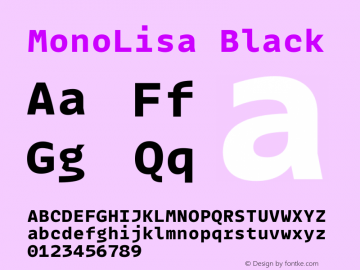 MonoLisa-Black Version 1.603图片样张