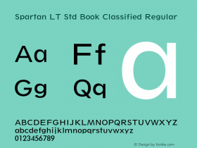 Spartan LT Std Book Classified Regular Version 2.020;PS 002.000;hotconv 1.0.50;makeotf.lib2.0.16970图片样张