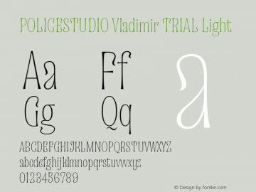 POLICESTUDIO Vladimir TRIAL Light 3,001图片样张