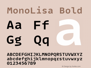 MonoLisa-Bold Version 1.700图片样张