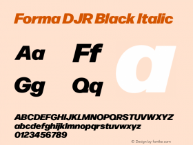 FormaDJRBanner-BlackItalic Version 2.0图片样张
