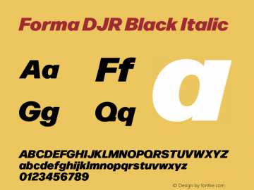 FormaDJRDeck-BlackItalic Version 2.0图片样张