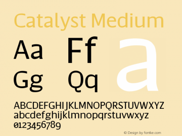 Catalyst Medium Version 1.000;hotconv 1.0.109;makeotfexe 2.5.65596图片样张