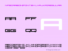 NFSCarbon(FONT BY LYAJKA) Version 1.00;June 8, 2021;FontCreator 13.0.0.2683 64-bit图片样张