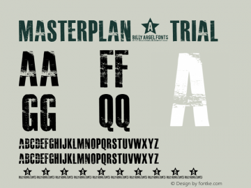 MASTERPLAN TRIAL Version 1.00;June 8, 2021;FontCreator 13.0.0.2683 64-bit图片样张