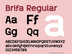 Brifa W05 Regular Version 1.003图片样张