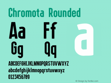 Chromota Rounded Version 1.000 | web-TT图片样张