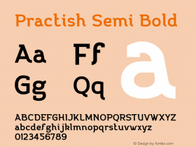 Practish Semi Bold 1.000图片样张