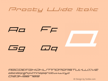 Prosty Wide Italic 001.020.06.26图片样张