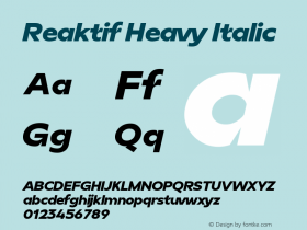 Reaktif Heavy Italic 1.000图片样张