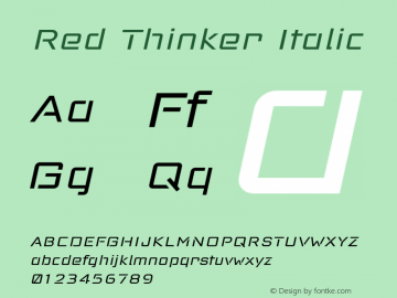 Red Thinker Italic 1.811图片样张