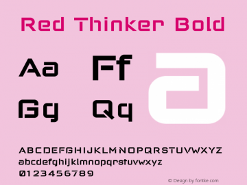 Red Thinker Bold 1.811图片样张