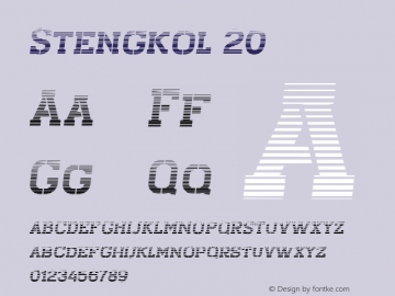 Stengkol 20 com.myfonts.easy.viaction-type.stengkol.regular-20.wfkit2.version.5cuE图片样张