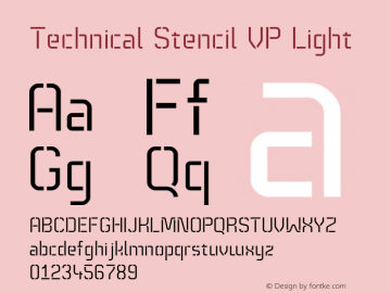 Technical Stencil VP Light 1.000图片样张