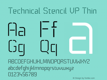 Technical Stencil VP Thin 1.000图片样张