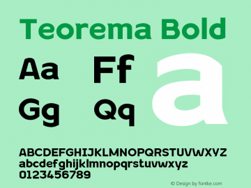 Teorema Bold 1.000图片样张