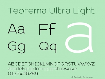 Teorema Ultra Light 1.000图片样张