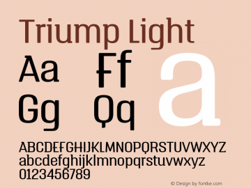 Triump Light 1.000图片样张