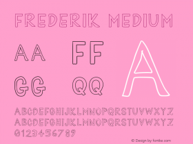 Frederik Medium Version 001.000 Font Sample