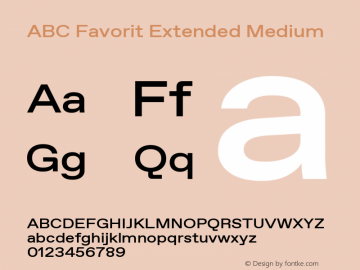 ABC Favorit Extended Medium Version 1.200图片样张