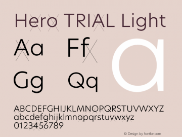 Hero TRIAL Light Version 2.001;hotconv 1.0.109;makeotfexe 2.5.65596图片样张