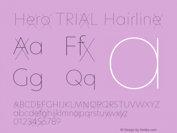 Hero TRIAL Hairline Version 2.001图片样张