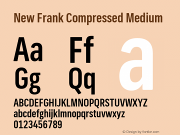 New Frank Compressed Medium Version 2.101图片样张