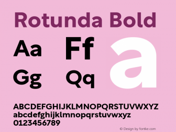 Rotunda Bold 1.000图片样张